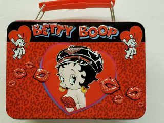 Betty Boop Collectible Tin Box - Lunch Box,  (red)