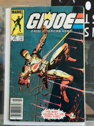 Gi Joe 21 Gd Canadian Price Variant Newsstand Marvel Comic 1st Stormshadow