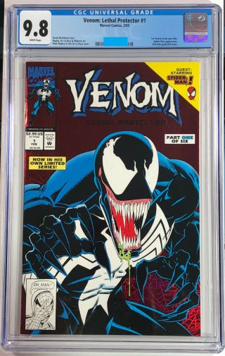 Venom: Lethal Protector 1 Cgc 9.  8 | Marvel 1993 | 1st Venom In His Own Title.