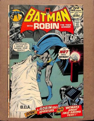 Batman 240 - - Robin Justice League Of America Dc Comics