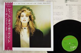 Sandra In The Heat Of The Night Virgin 14va - 9009 Japan Obi Vinyl Lp