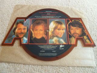 Abba - Thank You For The Music Shaped Vinyl 7 " Picture Disc 1980s