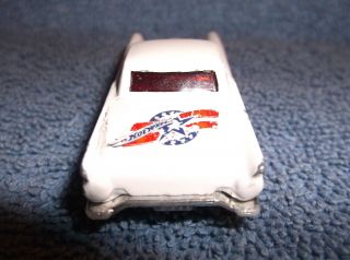 1977 HOT WHEELS DIECAST CAR WHITE WITH RED & BLUE FLAMES - MADE IN THAILAND 4
