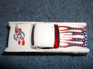 1977 HOT WHEELS DIECAST CAR WHITE WITH RED & BLUE FLAMES - MADE IN THAILAND 5