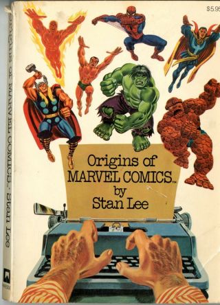 Origins Of Marvel Comics Tpb Vg 1st Printing By Stan Lee 1974 Trade Paper Bk
