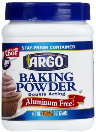 Argo Baking Powder 12 Oz Double Acting Aluminum