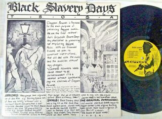 Black Slavery Days  T.  S.  O.  S.  A - Lp/vinyl Clappers (clps1982) ; Skulls; Various
