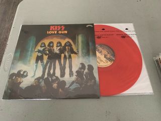 Kiss Love Gun Lp Import Red Colored Vinyl Ace Frehley Gene Simmons