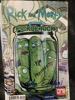 Stan Lee Signed Rick And Morty Oni Press Variant