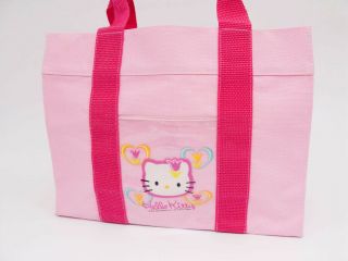 [Near Unused] 2001 Very Rare Hello Kitty Pink - color Tote Bag From Japan 351 2