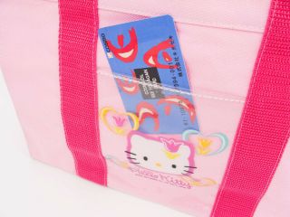 [Near Unused] 2001 Very Rare Hello Kitty Pink - color Tote Bag From Japan 351 4