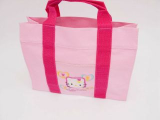 [Near Unused] 2001 Very Rare Hello Kitty Pink - color Tote Bag From Japan 351 5