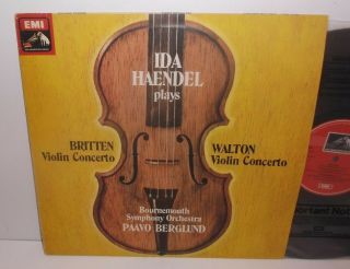 Asd 3483 Britten & Walton Violin Concertos Ida Haendel Bournemouth Sym Berglund