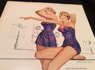 Cole Swimsuit Swimwear Advertising 1950’s Vintage Print Ad Retro 2