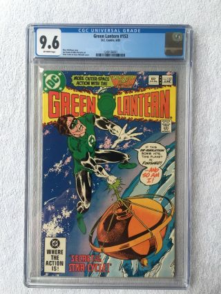 Cgc 9.  6 Green Lantern 153.  Green Lantern Corp.  1982.