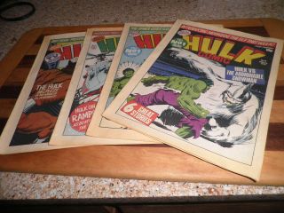 4 - Marvel Stan Lee Presents The Hulk Comic Magazines - 1979 - - $30.  00 Or