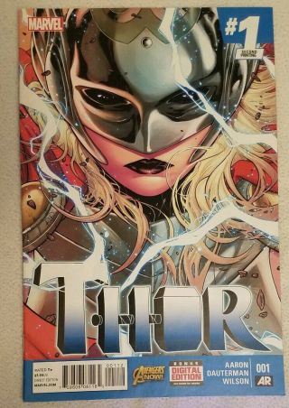 Thor 1 2nd Print Variant (december 2014,  Marvel) 1st Jane Foster As Thor