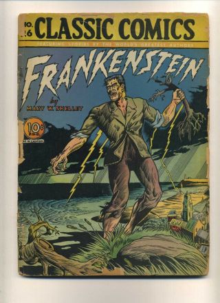 Classic Comics 26 (hrn 26) (frpr) Gilberton Frankenstein Webb (c 08918