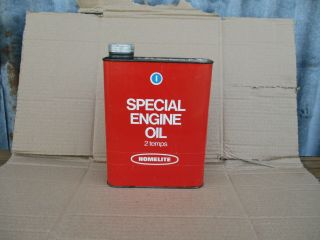 Vintage Homelite Metal Oil Can,  Ideal Garage Display With Petrol Pump,  Enamel Sign