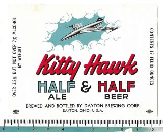 Usa Ohio Dayton Kitty Hawk Half Ale & Half Beer