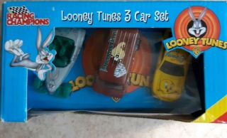 Racing Champions Looney Tunes 3 Car Set 2002 Ertl Warner Bros.  Collectable