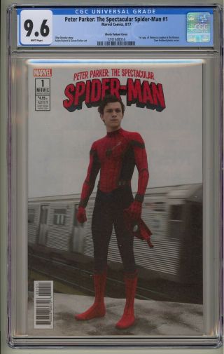 Tom Holland Photo Variant Spider - Man 1 Cgc 9.  6 Far From Home 2 Avengers