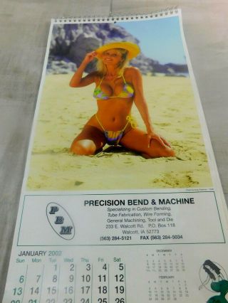 2004 Precision Bend Machine Pin Up Calendar