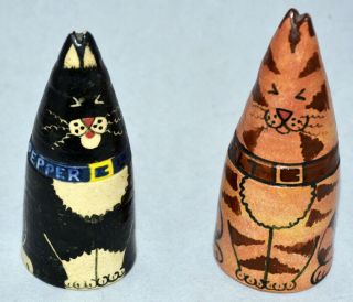 Artist Made Cat Kitten Salt And Pepper Shakers