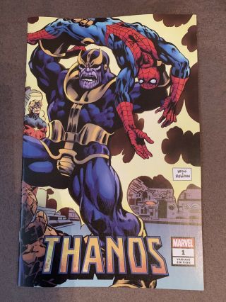Thanos 1 1:100 Alan Weiss Wraparound Hidden Gem Variant Marvel 2019 Avengers