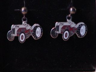 Ford 8n Tractor Post Pierced Earrings,  Nib