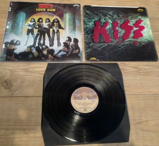 Kiss Love Gun Pye 1977 Translucent Vinyl Uk 1st Pressing Rare No - Band Label Vg,