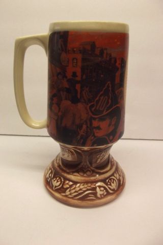 Schlitz Mug Beer Stein Stoneware The Great Chicago Fire 1871 Commemorative Mug