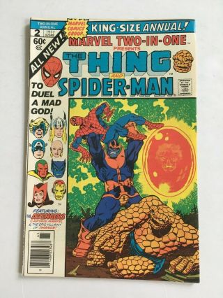 Marvel Two - In - One Annual 2 1977 Death Of Thanos Spider - Man Avengers Endgame