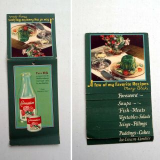 1935 Carnation Milk Advertising Recipe Flip - Up Brochure