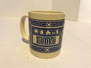 Vintage Houston Livestock Show & Rodeo Cowboy Cup Mug
