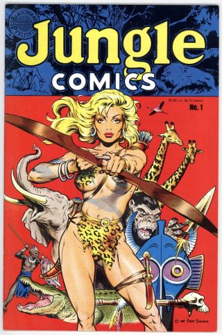 Jungle Comics (1988) 1 Vf - 7.  5 Dave Stevens Cover