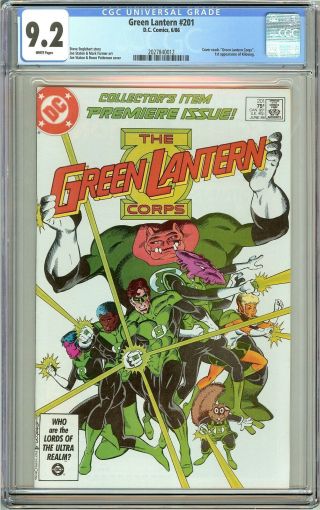 Green Lantern 201 Cgc 9.  2 White Pages (1986) 2027840012