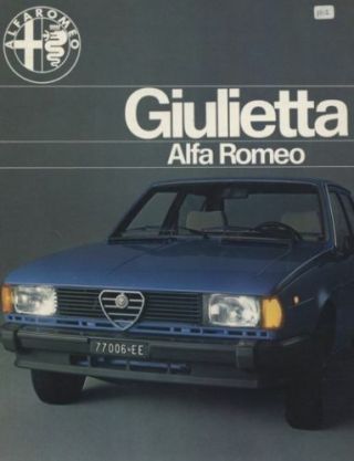 1978 Alfa Romeo Giulietta German Sales Brochure Book