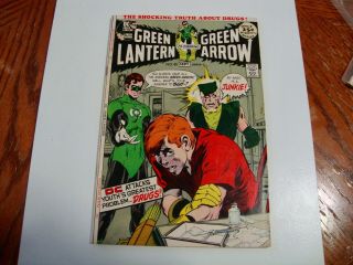 Green Lantern 85 1971 Dc Speedy Revealed As A Junkie Neal Adams Cover 6.  5