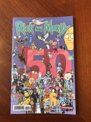 Rick And Morty 50 - Rare Sdcc Exclusive Variant Comic - Not In Stores
