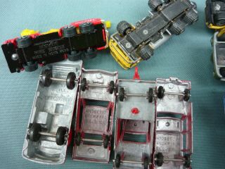 10 Vintage Metal Toy Vehicles Fire,  Police,  Medical,  Gas Truck,  School Bus,  Wrecker 5