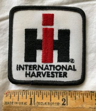 Vintage International Harvester Ih Farm Tractor Patch 2.  5” X 2.  5” Iron On