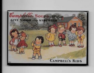 Campbell Soup Kids Mirror Vintage 1995 Purse Or Pocket 2x3
