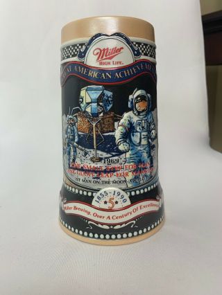 Nasa Apollo 11 Moon Landing Miller Beer Stein Great American Acheivements