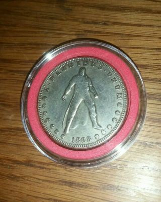 1888 Hobo Nickel Hellboy Us Morgan Dollar Coin With Holder