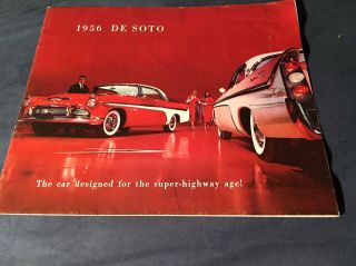 1956 Desoto Firedome And Fireflite With Hemi V8 Color Brochure Prospekt