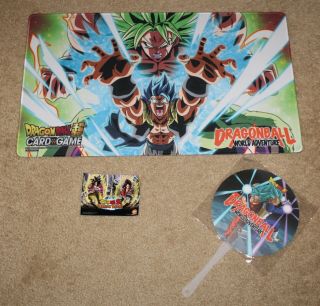 Sdcc 2019 Exclusive Dragon Ball Card Game Play Mat Sticker Fan Scavenger Hunt