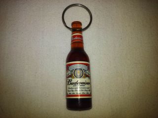 Budweiser Vintage Official Beer Bottle Opener Keychain