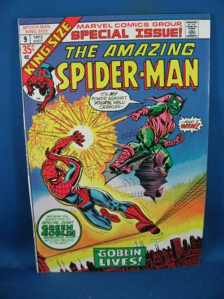 Spiderman King Size Special 9 F Vf Green Goblin 1973