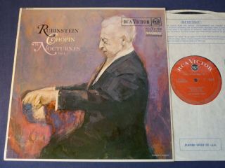 Chopin - The Nocturnes Vol 1 Lp,  Rubinstein,  Rca Sb - 6731